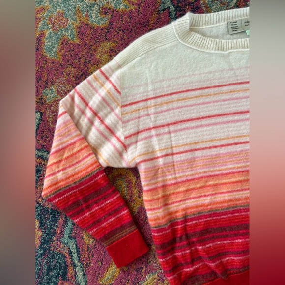 Anthropologie Saturday Sunday | Women’s cream/red/pink striped sweater, size XS - Picture 9 of 16